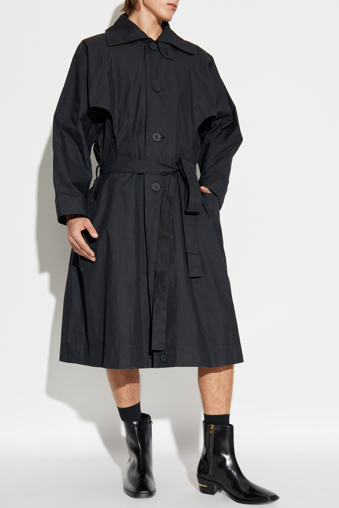 ジャケット・アウター ISSEY MIYAKE MEN PLEATS TRENCH COAT Homme Plissé Issey Miyake Trench coat with belt | Men's | Vitkac